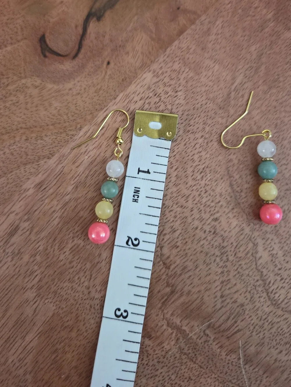 Fairy Bohemian Handmade Multicolor Bead Drop Earrings Festival Whimsical Girly